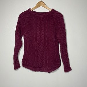 L.L. Bean Women's Sweater in Deep Burgundy